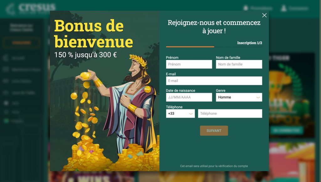 cresus casino bonuses